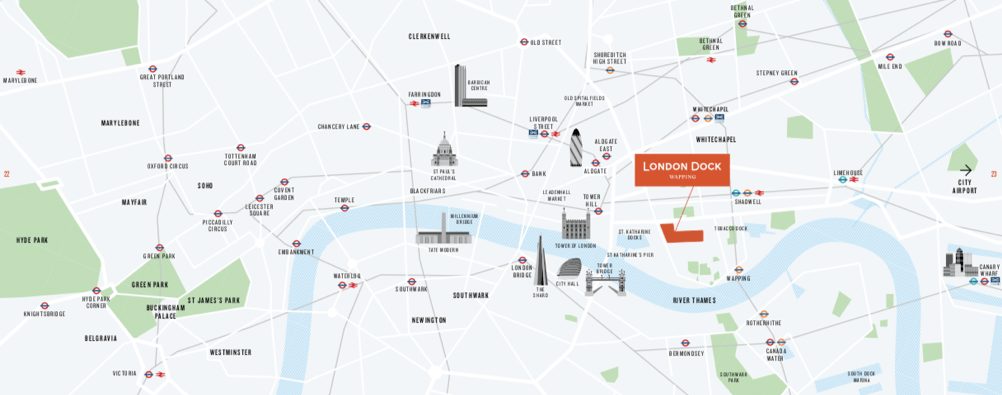 London Dock交通便利性
