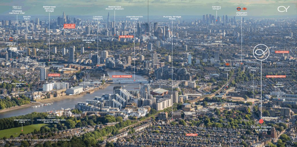倫敦置業Old York Mews地理位置