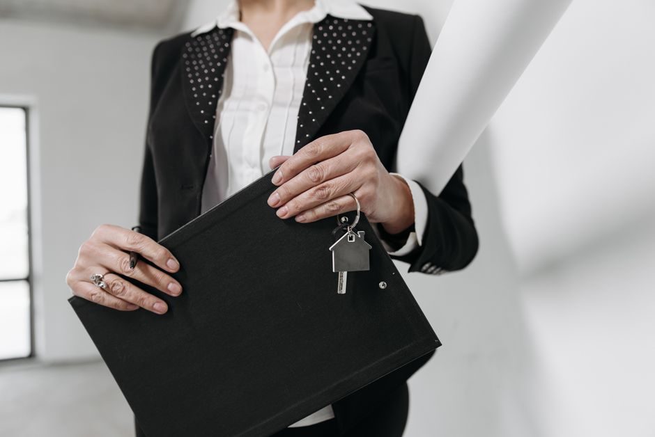 Stamp duty paperwork and house keys on a solicitor's desk