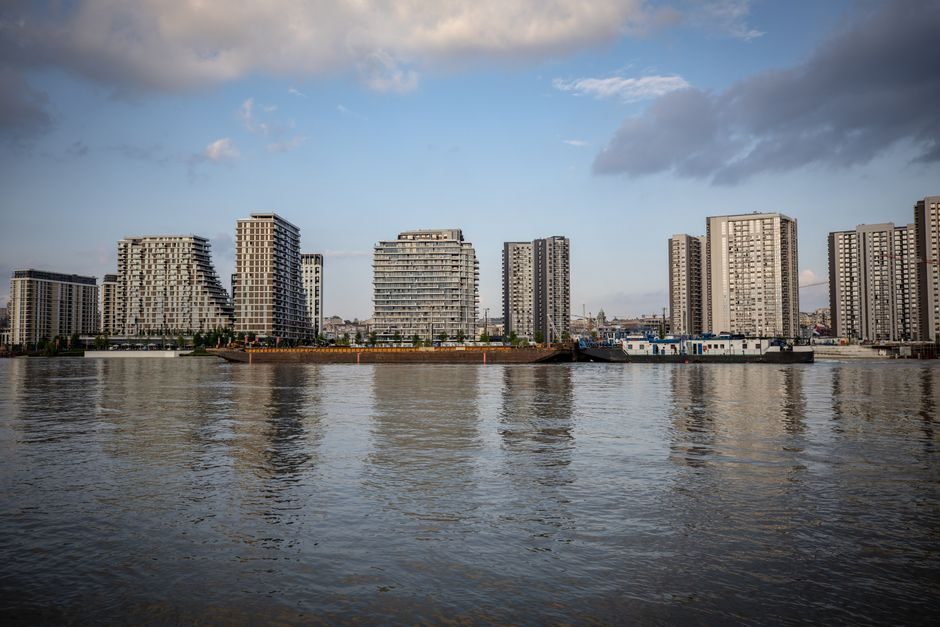Modern mixed-use development in a London regeneration area