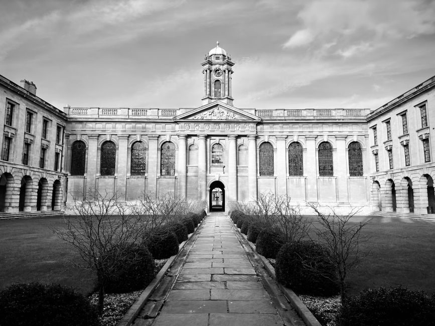Historic academic buildings in central London near King's College