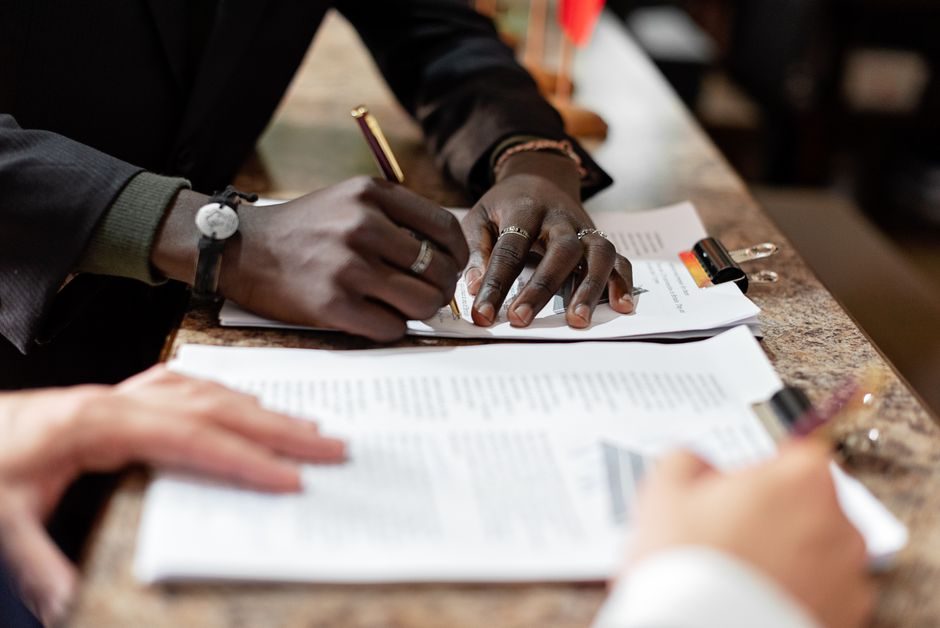 Legal documents and paperwork for UK property conveyancing