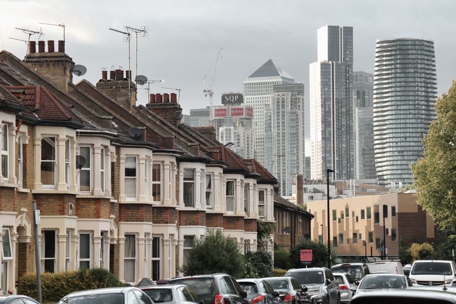 A typical London residential street of properties subject to Council Tax